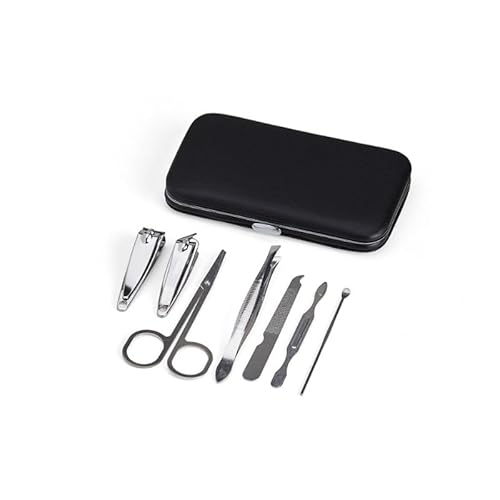 Kit Cortador De Unha Aço Inoxidável Portátil 7 Peças