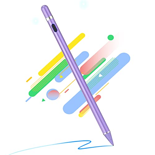 Stylet tablette tactile violet idéal pour prendre des notes sur iPad et iPhone