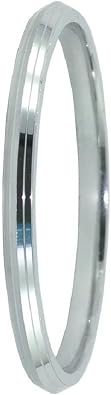 BISMAADH Amritsar Stainless Steel Line Kada for Men 7mm Thickness