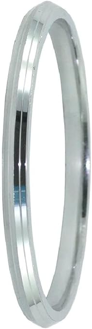 BISMAADH Amritsar Stainless Steel Line Kada for Men 7mm Thickness