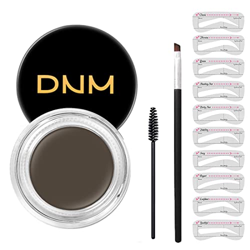Eyebrow Pomade and Stencil Kit for Eyebrows, Creating Natural Brows