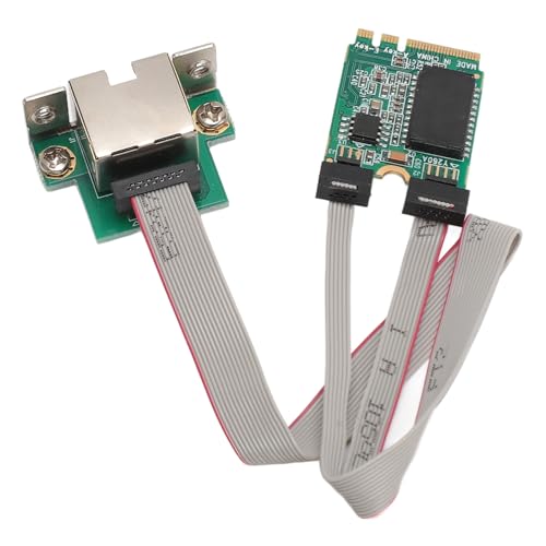 Jiawu Tarjeta de Red Ethernet Gigabit con Chipset Integrado, Transferencia 1000 100 10Mbps y Soporte IEEE 802.3, M.2 AE con Puerto RJ45 y Jumbo Frame miniatura 2
