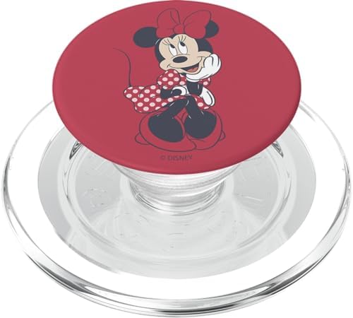 Disney Mickey And Friends Minnie Mouse Red Polka Dot Dress PopSockets MagSafe PopGrip for iPhone