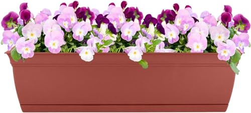 Pot de fleurs rectangulaire pour herbes et fleurs sur votre balcon