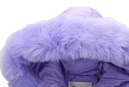 Ding-dong Kid Girl Winter Hooded Fur Down Parka Coat3