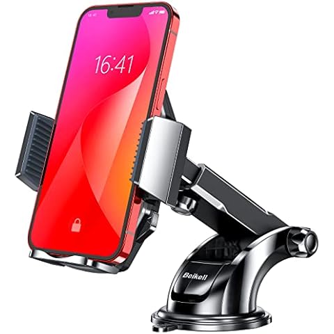 Soporte Móvil Coche Beikell con Ventosa de Gel Fuerte y Brazo Ajustable Giro 360 Grado Cover