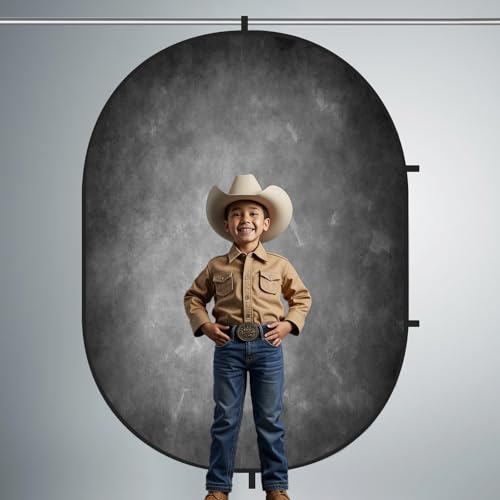 Kate fondo fotográfico plegable 5x6.5ft gris marrón miniatura 5