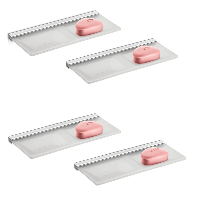 JIMIKRON Acrylic Marble Finish Bathroom Double Soap Dish Wall Mounted Soap Holder/Soap Dish/Soap Stands for Bathroom Accessories for Home (6 mm, Pack of 4 Matty) (B0BB7V367P) Amazon Price History, Amazon Price Tracker