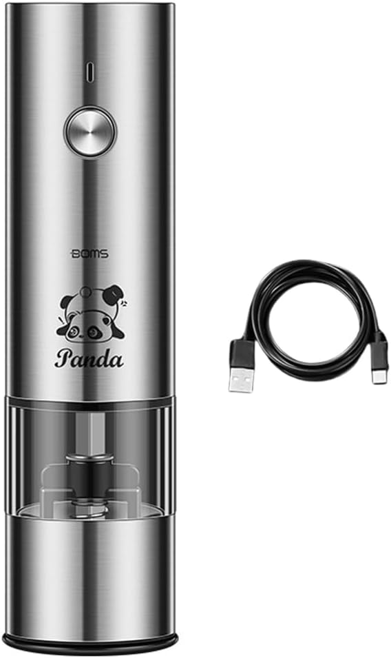 Miniature Electric Grinder For Spices With Clear Container Spices Peppers Mill