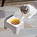 MotiveTech Raised Cat Bowl, Smart Pet Feeder, Pet Supplies, Protects Pet's Neck, PP Bowl
