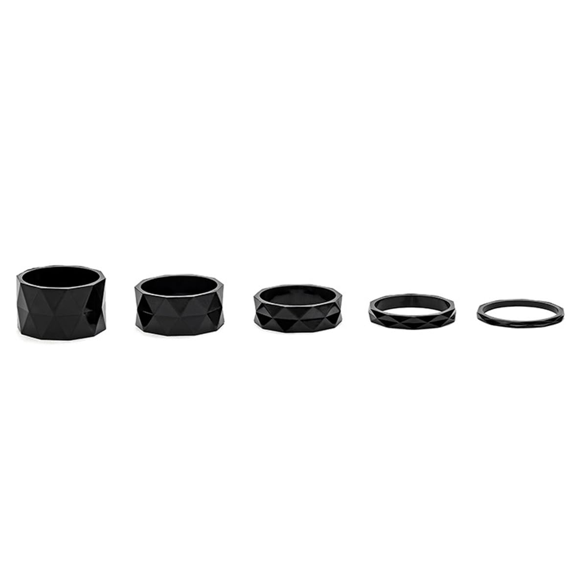 HOUSON 5PCS Bicycle Ahead Stem Spacers, Bicycle Handlebar Spacers, Bike Headset Spacers, Stem Spacers, 3mm/5mm/10mm/15mm/20mm