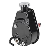 Tuff Stuff Power Steering Pump, Saginaw, 3 gpm, 1200 psi, Steel, Black Powder Coat, Universal, Each