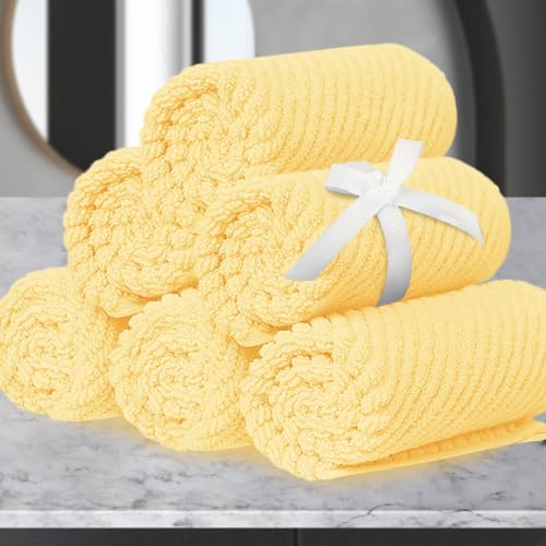VOOVA & MOVAS Washcloths 6 Pack 13"x13" 100% Cotton