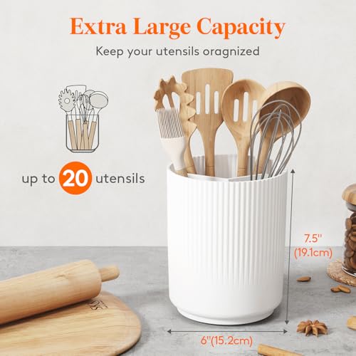 Lifewit 7.5" Plastic Cooking Utensil Silverware Holder for Kitchen Counter by Lifewit - Used condition - Image 2