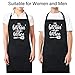 Xornis 100% Cotton Funny Apron for Women Men with 2 Pockets Kitchen Cooking Adjustable Chef Apron Gifts for Wife Husband Mother's Day