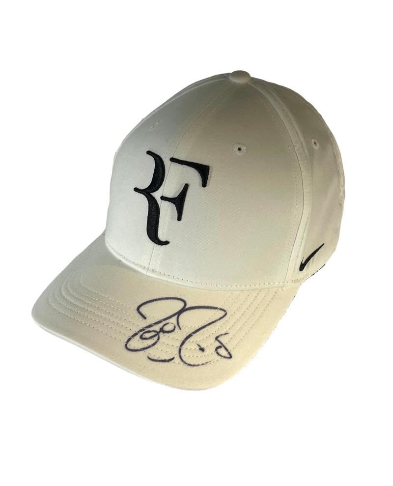 Wimbledon Roger Federer Hat White Federer Signed Roger Federer