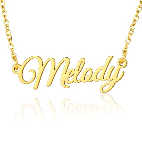Ritach Name Necklace - Melody Necklace Custom Necklace Personalized Necklaces for Women Custom Name Necklace Personalized Gifts Customized Gifts for Women Melody