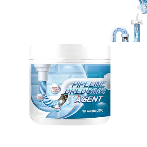 Starkes Rohrreinigungsmittel, Rohrreiniger Küche, Abflussreiniger, Pipeline Dredging Agent Powder, Eistungsstarkes Rohrreinigungsmittel für Küchen und Toilettenrohre, Express Rohrreinigung (1PC)