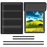 RV Door Window Shade Cover 25" (L) x 16" (W), Foldable Hook&Loop Design, RV Blackout Window Cover with UV Protection, Waterproof Fabric, Reflective