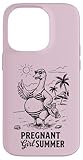 Enceinte fille Summer Goose sur la plage.