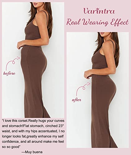 Varintra Corset Waist Trainer For Women Tummy Control Shapewear Waist Cincher Trimmer Girdle For Postpartum Gym Workout #TOP4