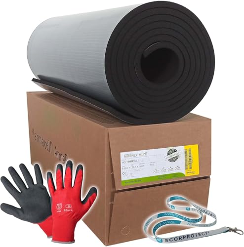 Scorprotect Armaflex Home 19 mm selbstklebend | Kautschuk Dämmplatte 6 m² | Wohnmobil...