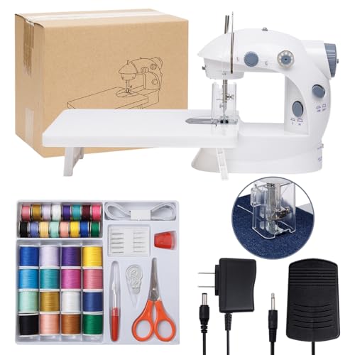 Sewing Machine for Beginners with Expansion Table Foot Pedal 42Pcs...