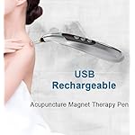 Acupuncture Pen Electronic - USB Rechargeable Pain Relief Electric - for Meridians Energy Pens Massager - Pain Relief Massage Tool with 3 Massage Heads & 2 Massage Gel - Gifts for Women & Men - Image 3