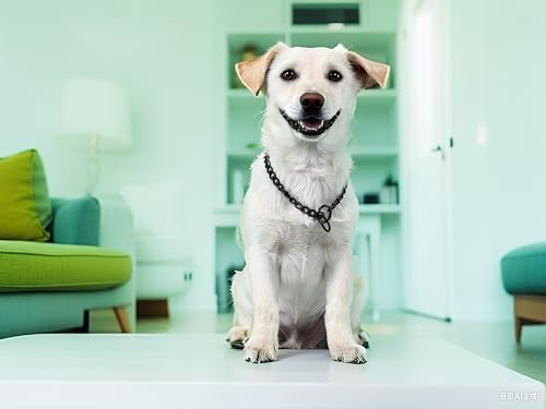 Hicost Schweres Hundehalsband, Metall, verstellbar, wetterfest, Stahllegierung, Halskette für kleine, mittelgroße und große Hunde (XL, Schwarz)
