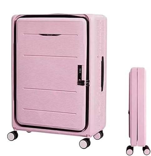 Travel Suitcase Foldable Suitcases Adjustable Trolley Carry On Luggage Front Open Portable Suitcase Carry-on Luggage(E,20 inch)
