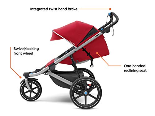 Carrinho para todos os terrenos Thule Urban Glide 2 Vermelho