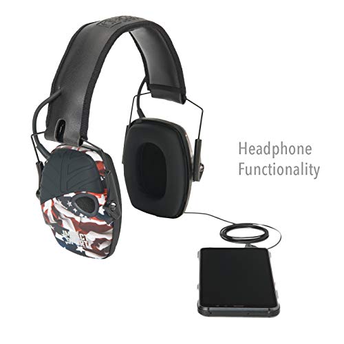 Image of Howard Leight by Honeywell Impact Sport Sound Amplification Electronic Shooting Earmuff, ONE NATION