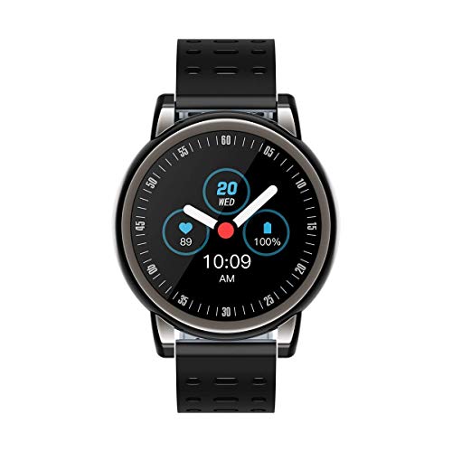 Applicable to Android and IOS Bluetooth Smart Bracelet 2019 version IP68 waterproof: Equipped with heart rate monitor,Activity tracker,Calorie counter, Pedometer sleep monitoring, Full touch 1.08 inch