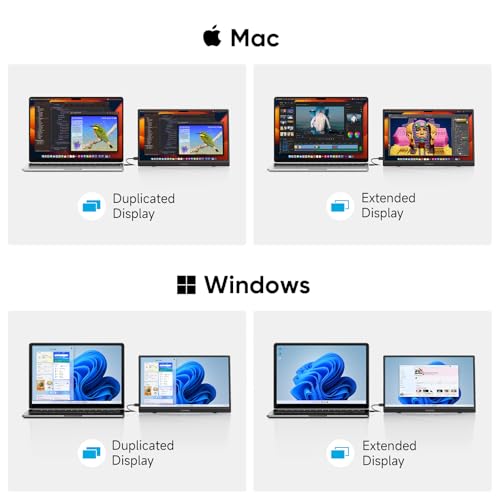 undefined Portable Monitor, 15.6" FHD 1080P Travel Portable Monitor for Laptops, Ultra-Slim External Portable Screen for Laptop with Kickstand, Screen Extender for Laptop PC Mac Phone PS4/5 Xbox Switch の商品画像 5