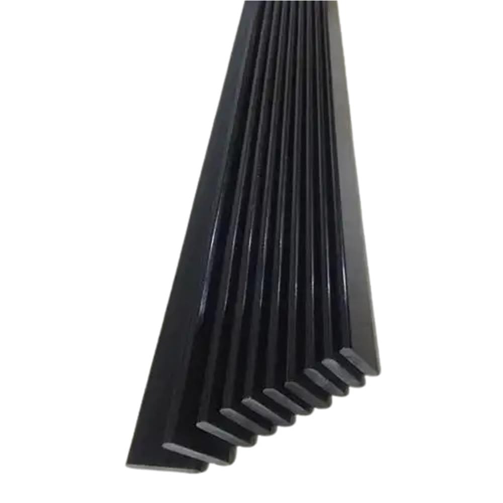 4 barre di supporto in fibra di vetro flessibili leggere nere da 500 mm, barre di supporto quadrate piatte da 12/20/30 mm di larghezza(3x30x500mm)