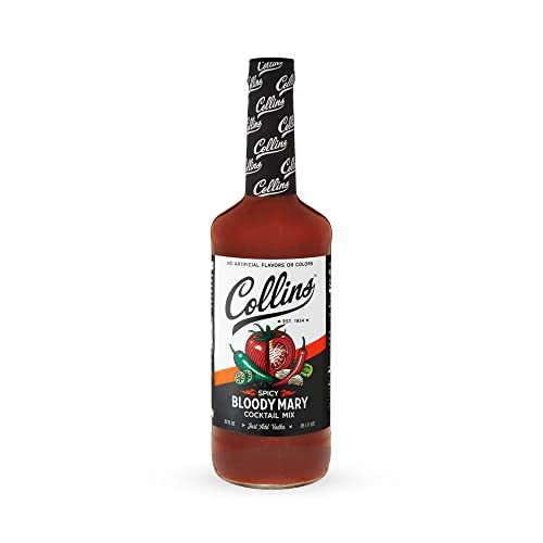 Collins 6001 Spicy Bloody Mary Mix, Made With Tomato, Garlic, Worcestershire, Horseradish, Cayenne And Other Spices, Brunch Cocktail Recipe, Bartender Mixer thumb #7