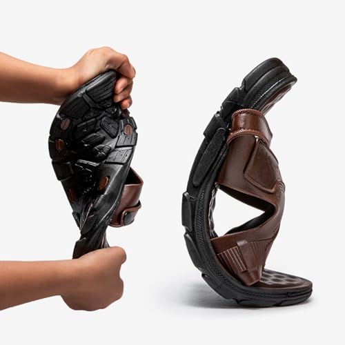 Sandalias de verano para hombre ligeras con correa de talón ajustable 2