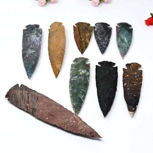 Agate Mart Bulk Large Agate Arrowheads Pack Of 9 Pcs