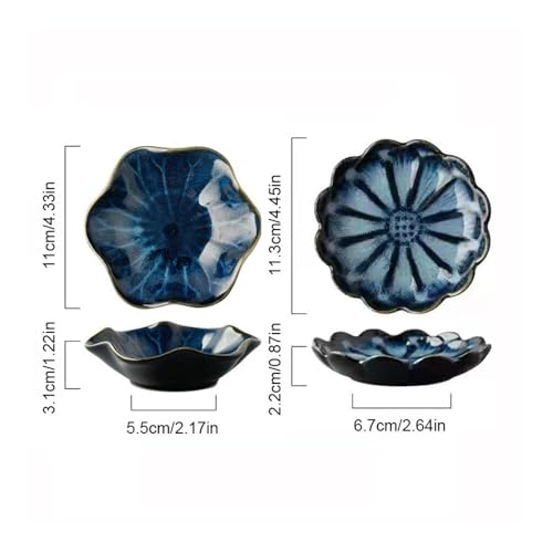 Soucoupe à sauce soja en porcelaine lavable pour éviter les taches sur la table - 8