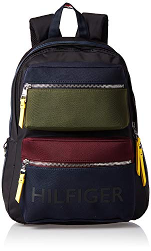 Tommy Hilfiger BOLD NYLON CB BACKPACKHombreMonederosNegro  Multi  14x46x35 centimeters