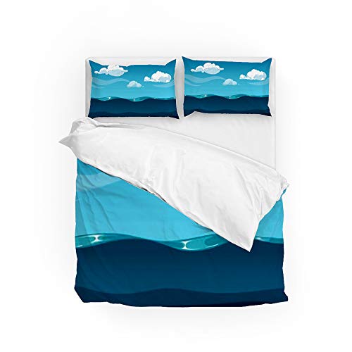 Housse de couette taies d oreiller lit Long Twin microfibre polyester 5 - 2
