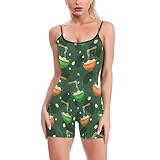 Jyyau Ramen Noodle Soup Pattern Women's Yoga Workout Romper Yoga One Piece Seamless Bodycon Tank Tops Jumpsuit Summer Outfits