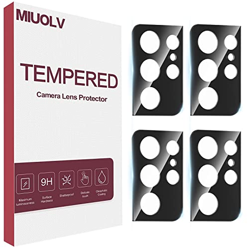 4 Pack Camera Lens Protector for Galaxy S21 Ultra, 9H