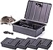Produktbild PINEEA Köderbox Mäuse Set (5 Stück) - Köderstation Maus 13,2cm x 9,5cm x 4cm - Mauseköderbox - Schädlingsbekämpfung - Mausefalle Box mit Schlüssel