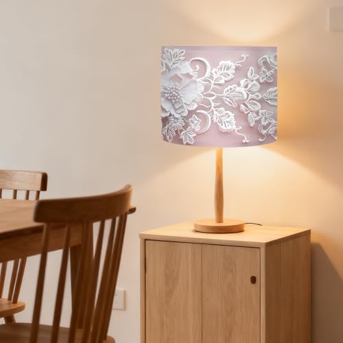Image of Nuxovilar Lamp Shades Set of 2, 13 inch Top x 13 inch Bottom x 10 inch High (Spider)
