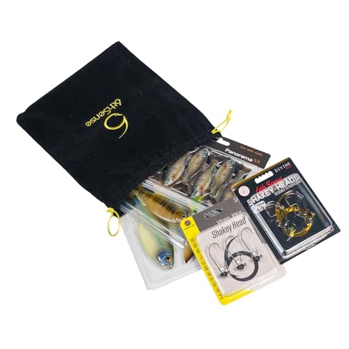 6th Sense – Panorama Shakey Head Bundle – Finesse Soft Plastics & Jigheads for Bottom Fishing – Natural Presentation for Finicky Bass