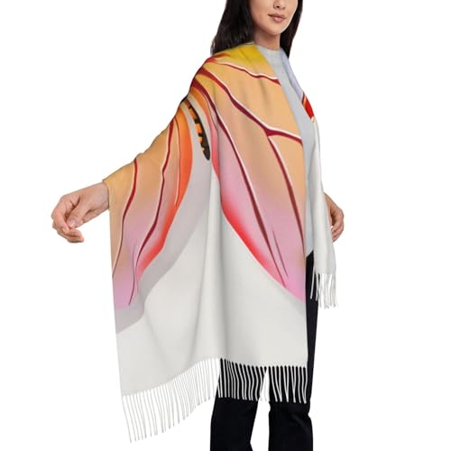 Châle couverture écharpe papillon 71 x 190 cm, le cadeau idéal pour homme et femme