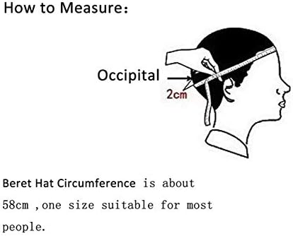 Gllutt Women Wool Beret Hat French Style Solid Color - Image 5