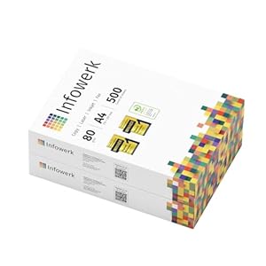 Infowerk Druckerpapier Kopierpapier 1000 Blatt A4