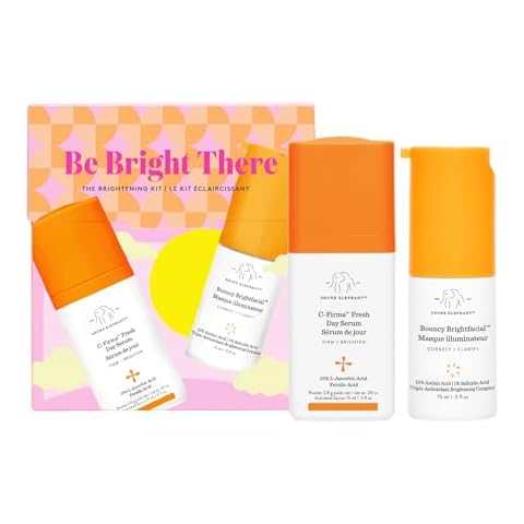 Drunk Elephant Be Bright There: The Brightening Kit - Includes C-Firma (15 ml/.5 fl oz) and Bouncy Brightfacial (15 ml/.5 fl oz) Cover